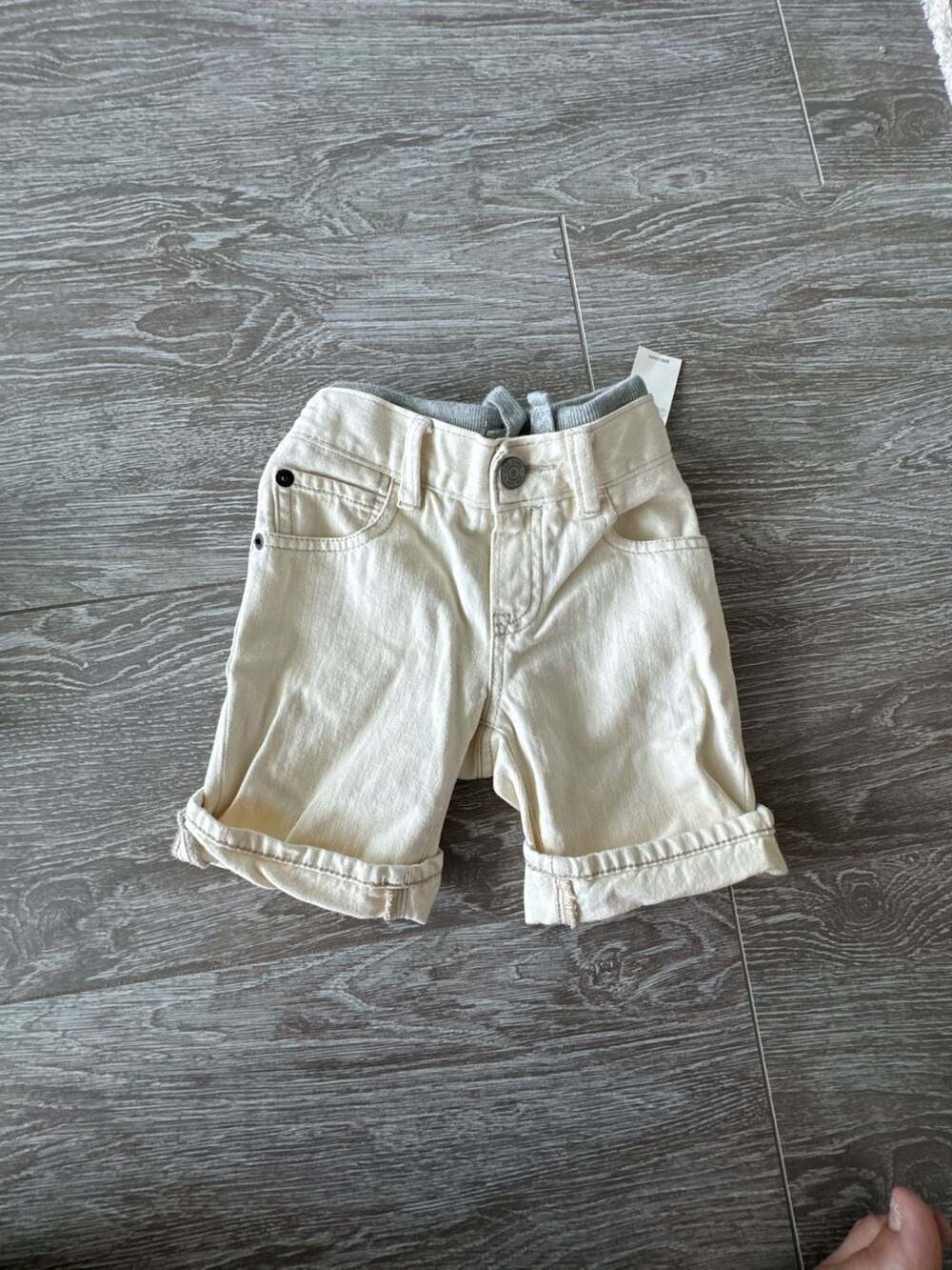 babyGap Denim Shorts Size 2 Years Ecru Cuff
